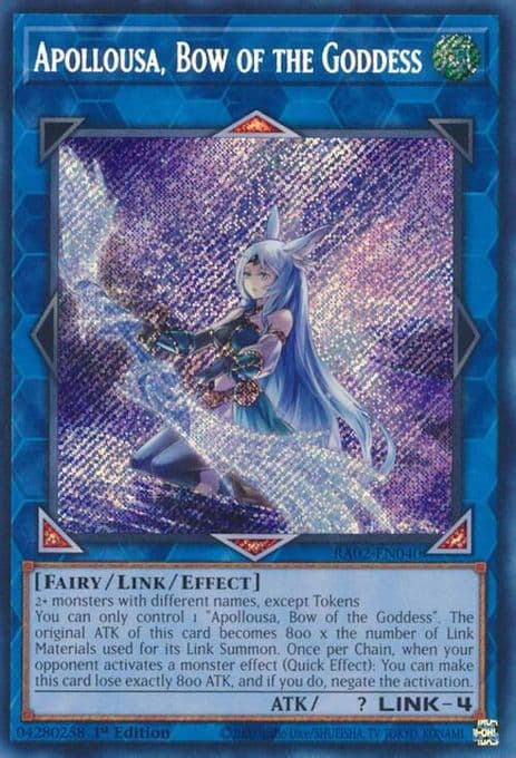 Apollousa, Bow of the Goddess (Alternate Art) (Secret Rare)