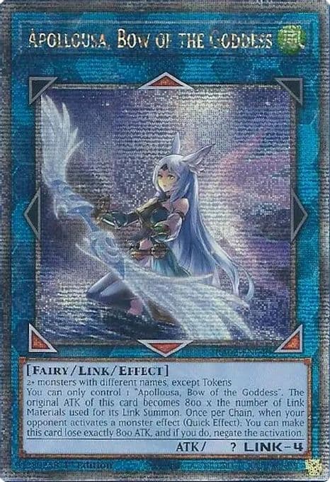 Apollousa, Bow of the Goddess (Alternate Art) (Quarter Century Secret Rare)