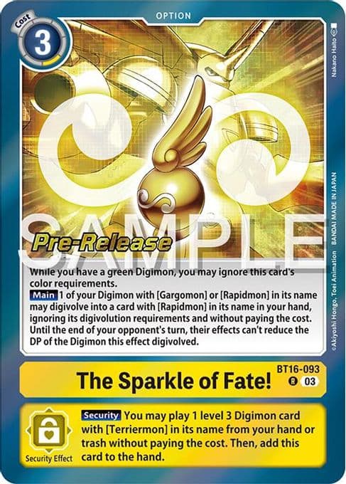 The Sparkle of Fate!