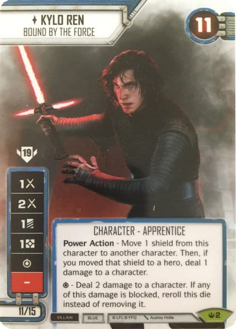 Kylo Ren - Bound By The Force (Spot Gloss) (Card Only)