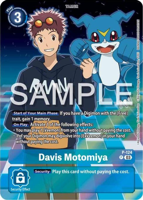 Davis Motomiya - P-124 (Digimon Adventure 02: The Beginning Set)