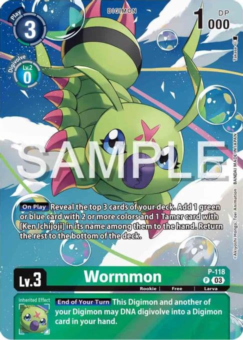 Wormmon - P-118 (Digimon Adventure 02: The Beginning Set)