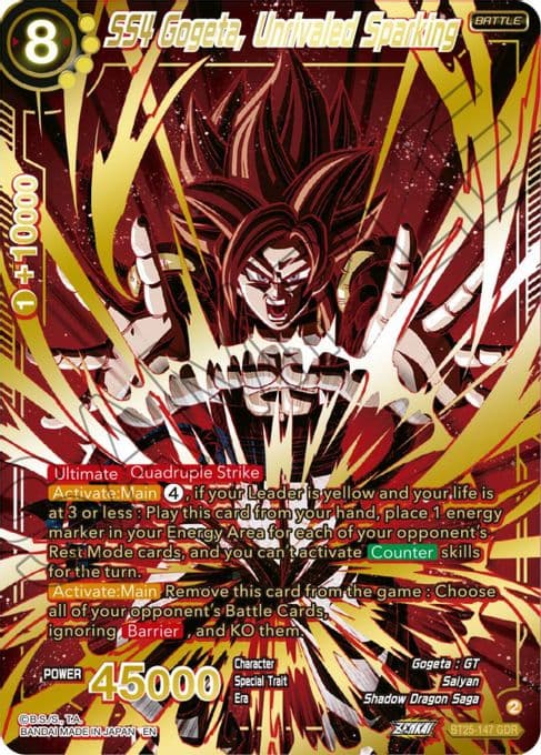 SS4 Gogeta, Unrivaled Sparking (GDR)
