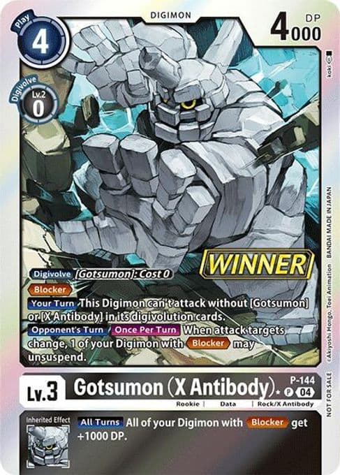 Gotsumon (X Antibody) - P-144 (Store Tournament 2024 Jul. - Sep. Winner Pack)
