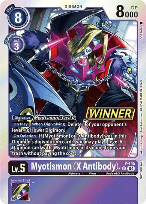 Myotismon (X Antibody) - P-145 (Store Tournament 2024 Jul. - Sep. Winner Pack)