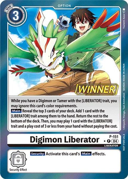 Digimon Liberator - P-151 (Store Tournament 2024 Jul. - Sep. Winner Pack)