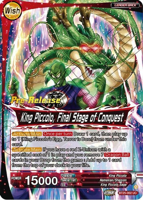 King Piccolo // King Piccolo, Final Stage of Conquest