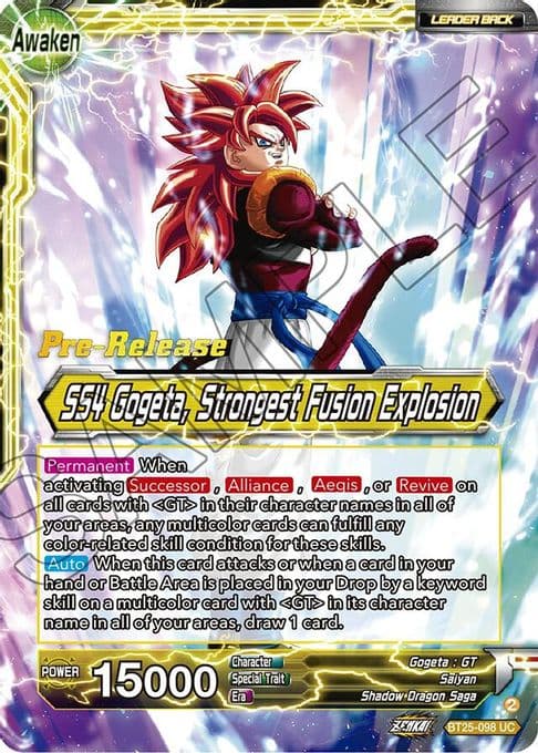 SS4 Son Goku & SS4 Vegeta // SS4 Gogeta, Strongest Fusion Explosion