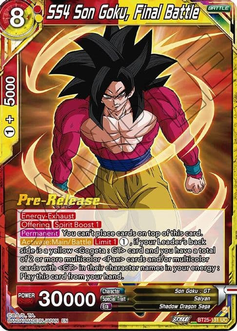 SS4 Son Goku, Final Battle