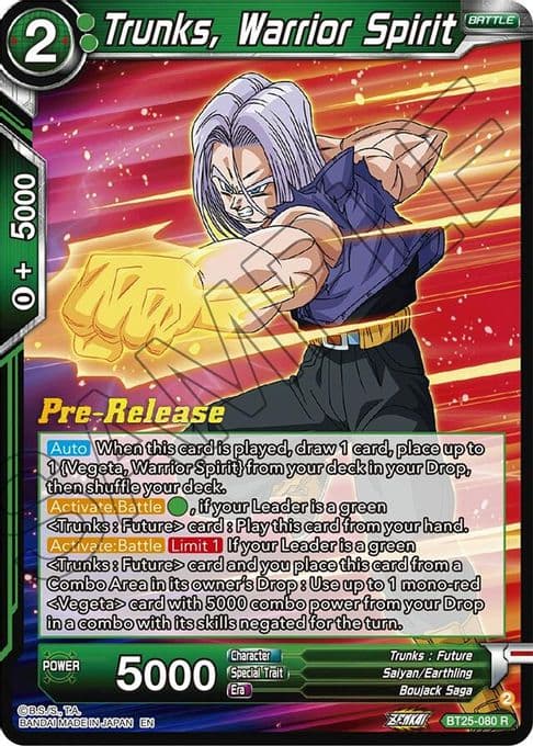 Trunks, Warrior Spirit