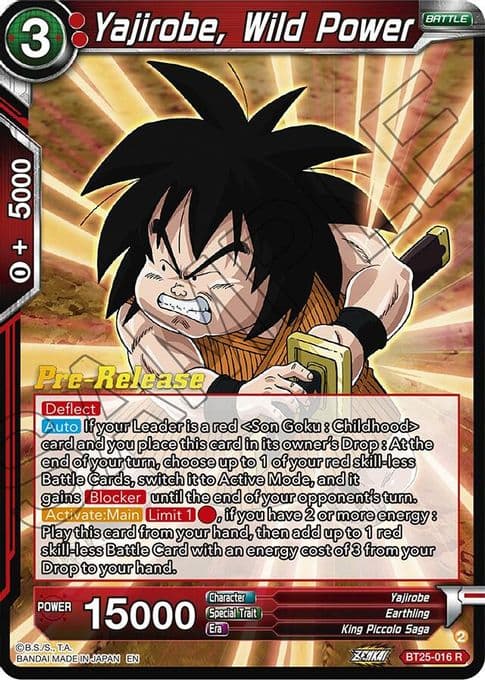 Yajirobe, Wild Power