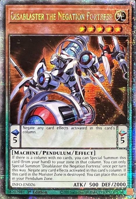 Disablaster the Negation Fortress (Quarter Century Secret Rare)