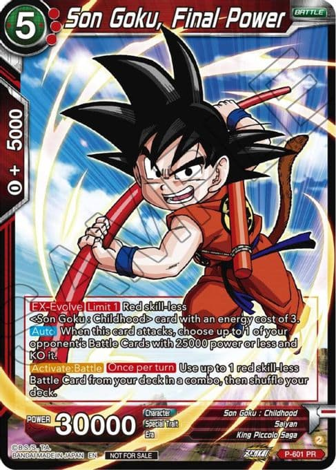 Son Goku, Final Power (Zenkai Series Tournament Pack Vol.8)
