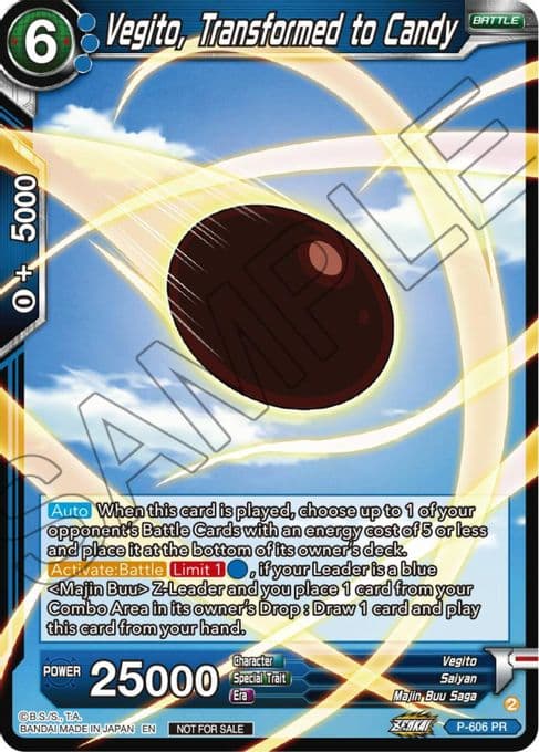 Vegito, Transformed to Candy (Zenkai Series Tournament Pack Vol.8)