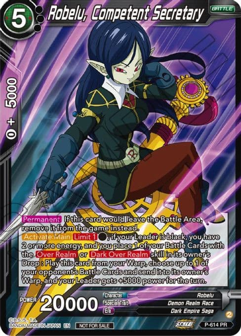 Robelu, Competent Secretary (Zenkai Series Tournament Pack Vol.8)