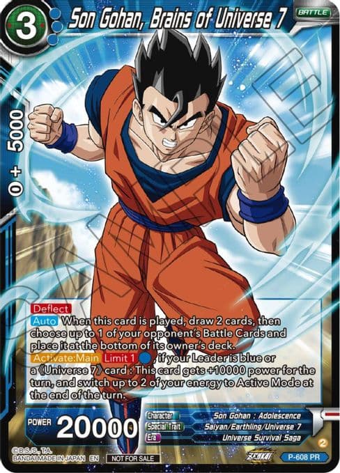 Son Gohan, Brains of Universe 7 (Zenkai Series Tournament Pack Vol.8)