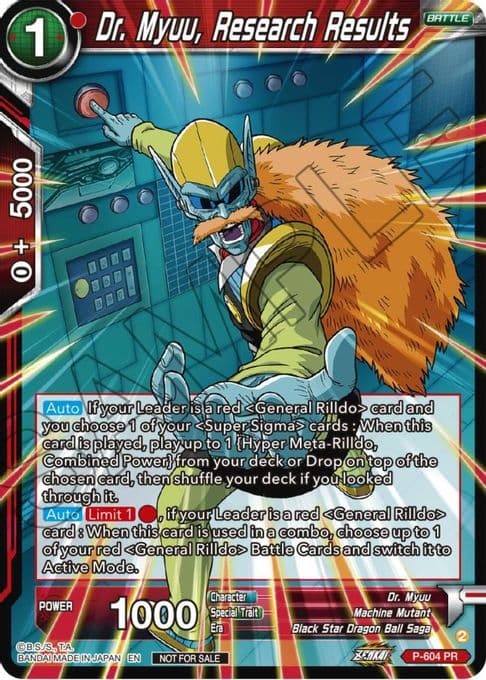 Dr. Myuu, Research Results (Zenkai Series Tournament Pack Vol.8)