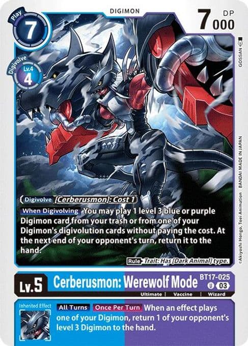 Cerberusmon: Werewolf Mode