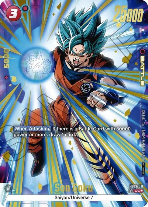 Son Goku - FB03-011 (Championship Pack 02) (Gold)