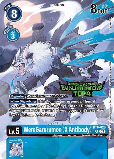 WereGarurumon (X Antibody) (August 2024 Evolution Cup Top 4)
