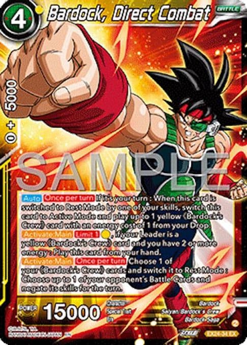 Bardock, Direct Combat