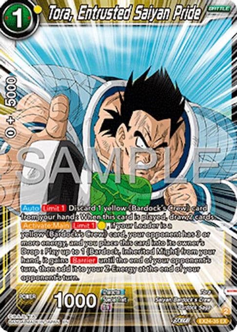 Tora, Entrusted Saiyan Pride