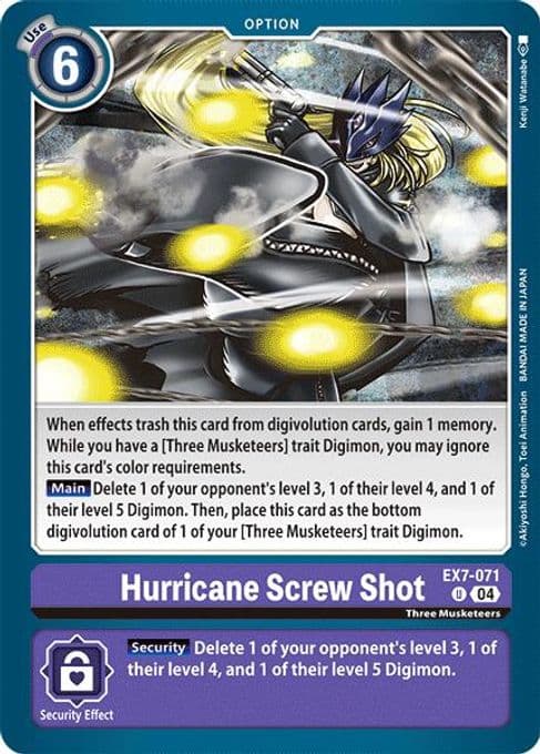 Hurricane Screw Shot