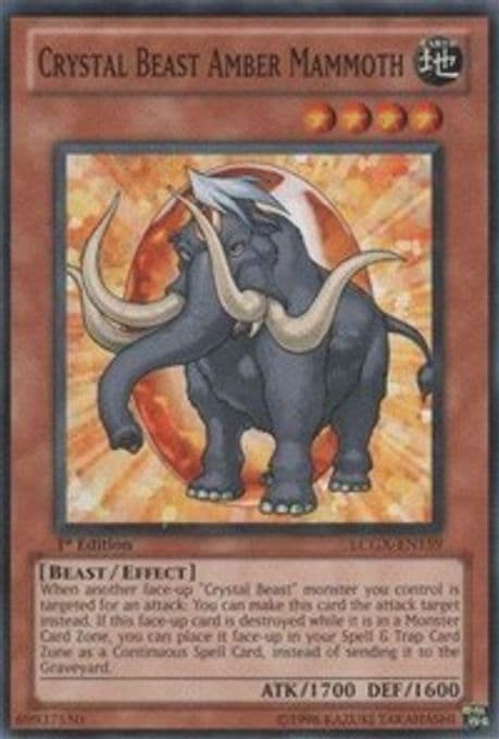 Crystal Beast Amber Mammoth