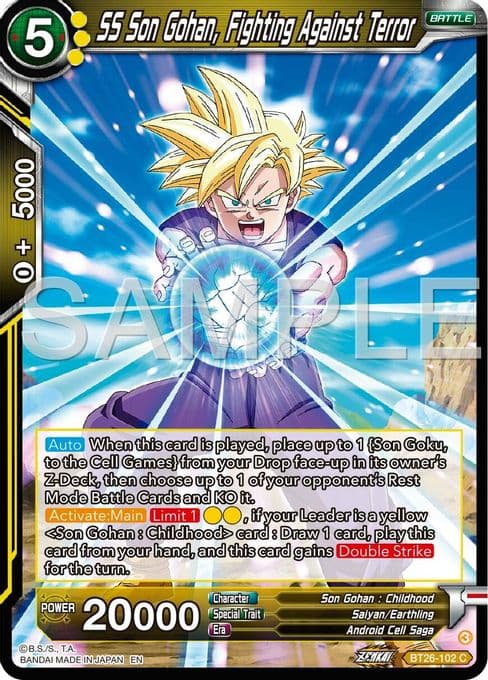 SS Son Gohan, Fighting Against Terror