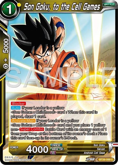 Son Goku, to the Cell Games