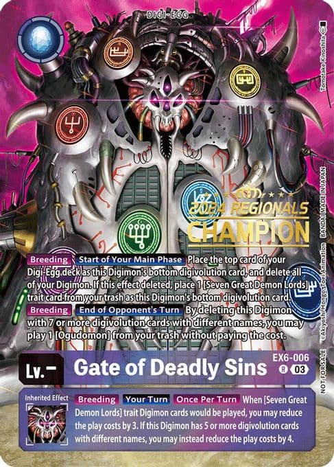 Gate of Deadly Sins (2024 Regionals Champion)