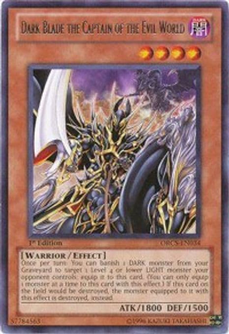 Dark Blade the Captain of the Evil World