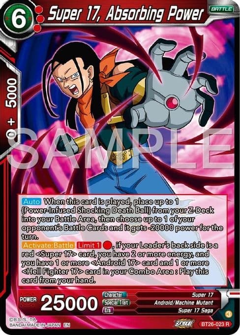 Super 17, Absorbing Power