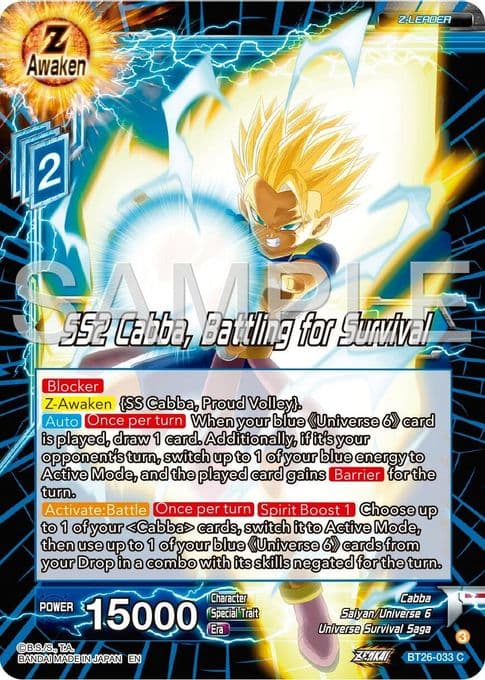 SS2 Cabba, Battling for Survival