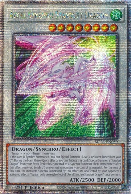 Accel Synchro Stardust Dragon (Quarter Century Secret Rare)