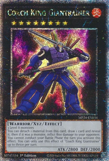 Coach King Giantrainer (Quarter Century Secret Rare)