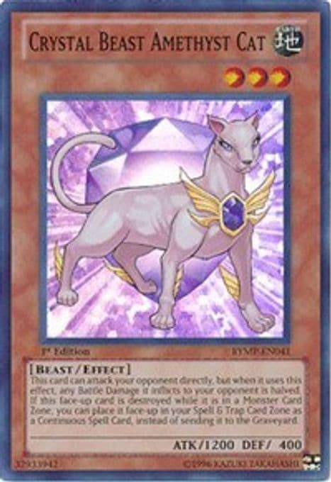 Crystal Beast Amethyst Cat