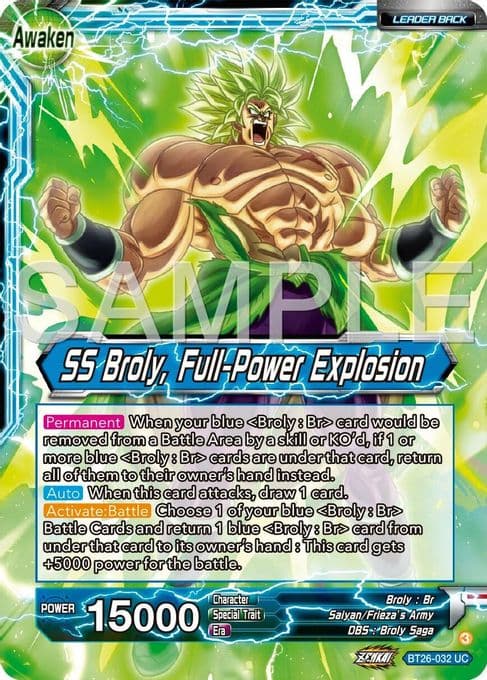 Broly // SS Broly, Full-Power Explosion
