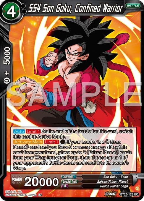 SS4 Son Goku, Confined Warrior