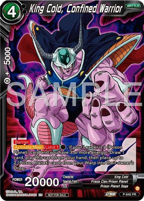 King Cold, Confined Warrior (Zenkai Series Tournament Pack Vol.9)