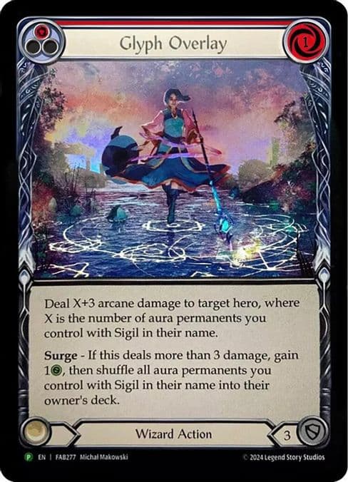 Glyph Overlay (Red) (Alternate Art) - FAB277