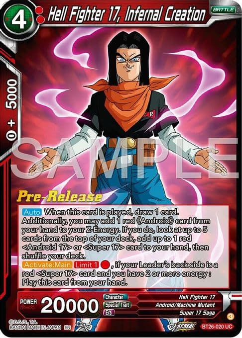 Hell Fighter 17, Infernal Creation