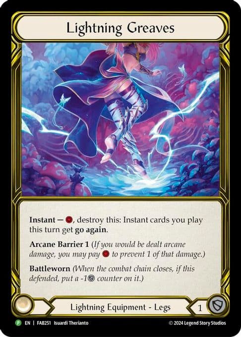 Lightning Greaves (Golden) - FAB251