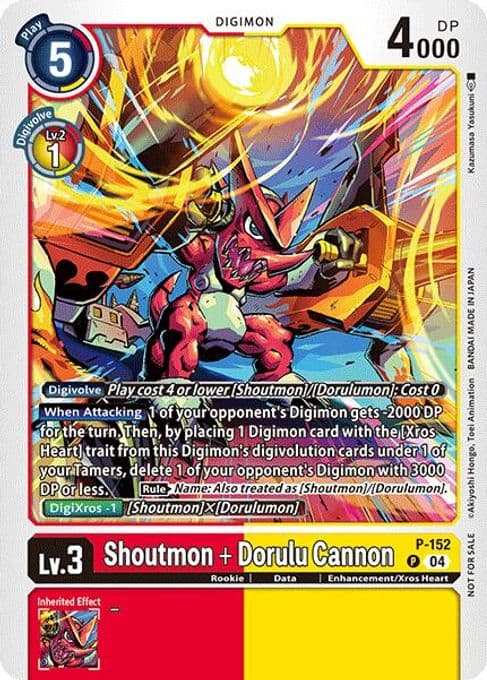 Shoutmon + Dorulu Cannon (Store Tournament 2024 Oct. - Dec. Participation Pack)