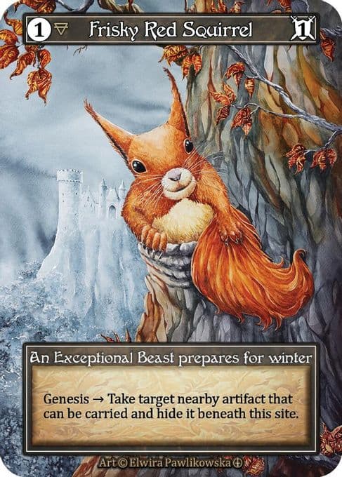 Frisky Red Squirrel (Foil)