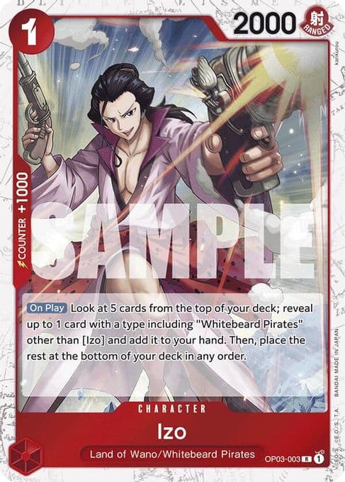 Izo (OP03-003) (Jolly Roger Foil)
