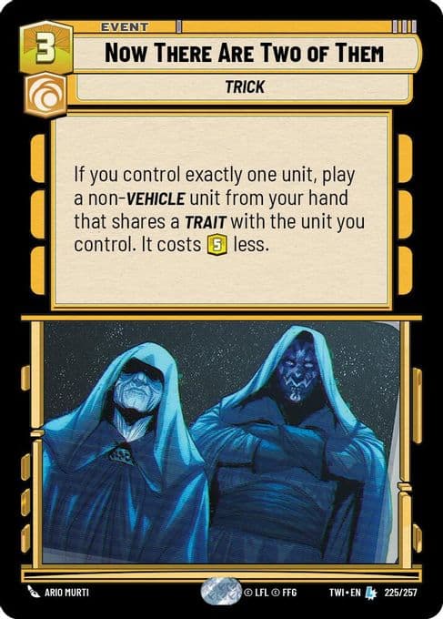 Now There Are Two of Them