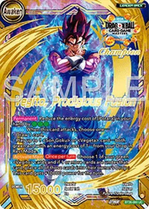 Son Goku & Vegeta // Vegito, Prodigious Fusion (Champion)