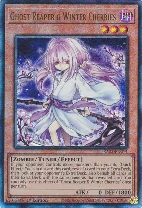 Ghost Reaper & Winter Cherries (Alternate Art) (PUR)