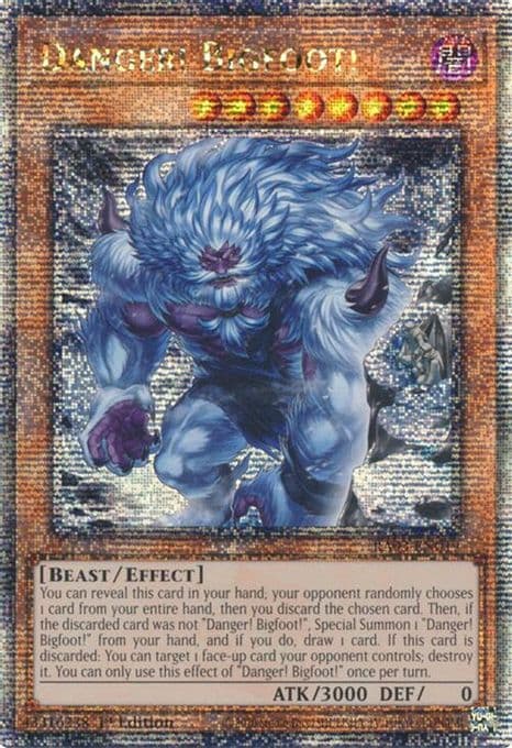 Danger! Bigfoot! (Alternate Art) (Quarter Century Secret Rare)